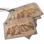 Post Card Birdie Tags