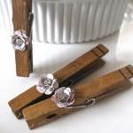 6 Magnet Rustic Clothespin..