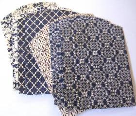 Handmade Blue Classic Flat Bags